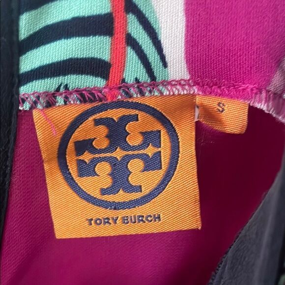 Tory Burch Pink and Green Patterned Dress - Picture 2 of 7